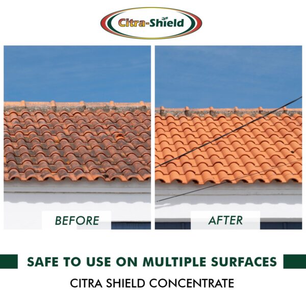 Citra-Shield Concentrate Multi-Surface Outdoor Cleaner, Headstone Cleaner, Concrete Cleaner, Deck Cleaner, Roof Cleaner and More