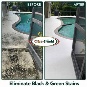 patio cleaner before and after image
