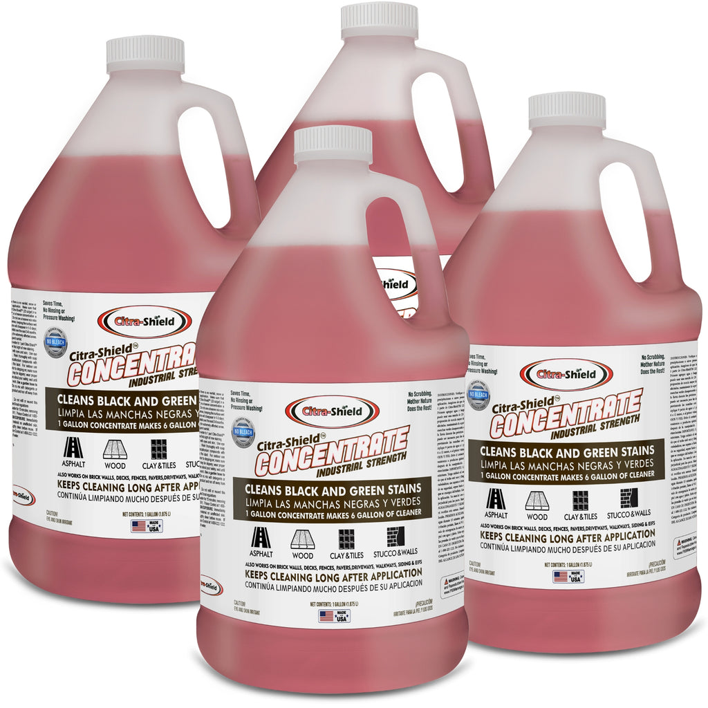Citra-Shield Concentrate Multi-Surface Outdoor Cleaner, Headstone Cleaner, Concrete Cleaner, Deck Cleaner, Roof Cleaner and More