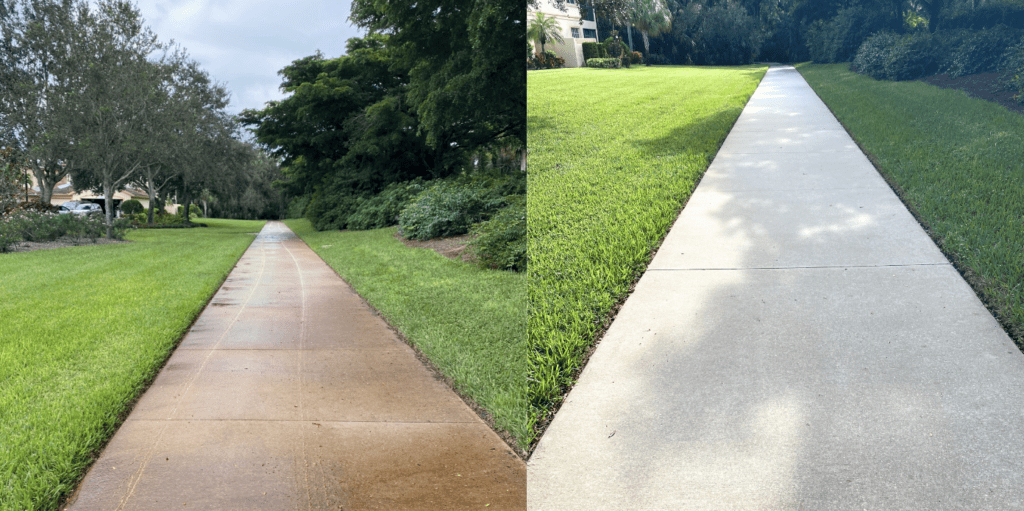 Sidewalk Cleaning: No Pressure Washing