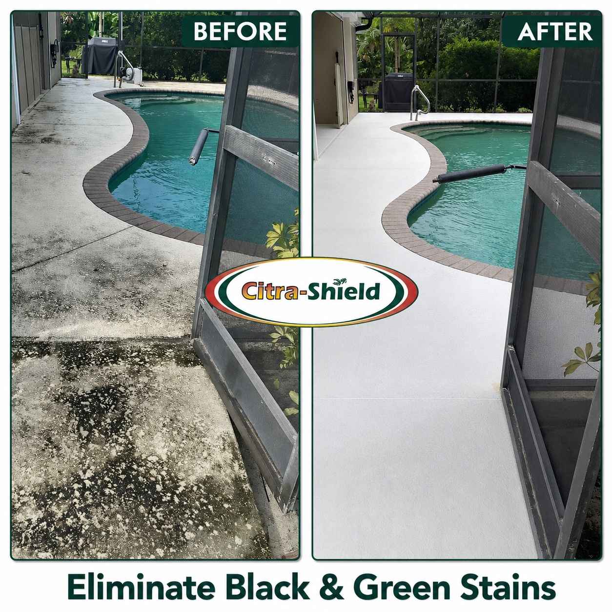 patio cleaner before and after image